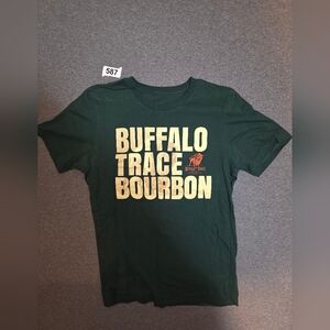 Buffalo Trace Bourbon Green T-Shirt Vintage Y2K Advertising